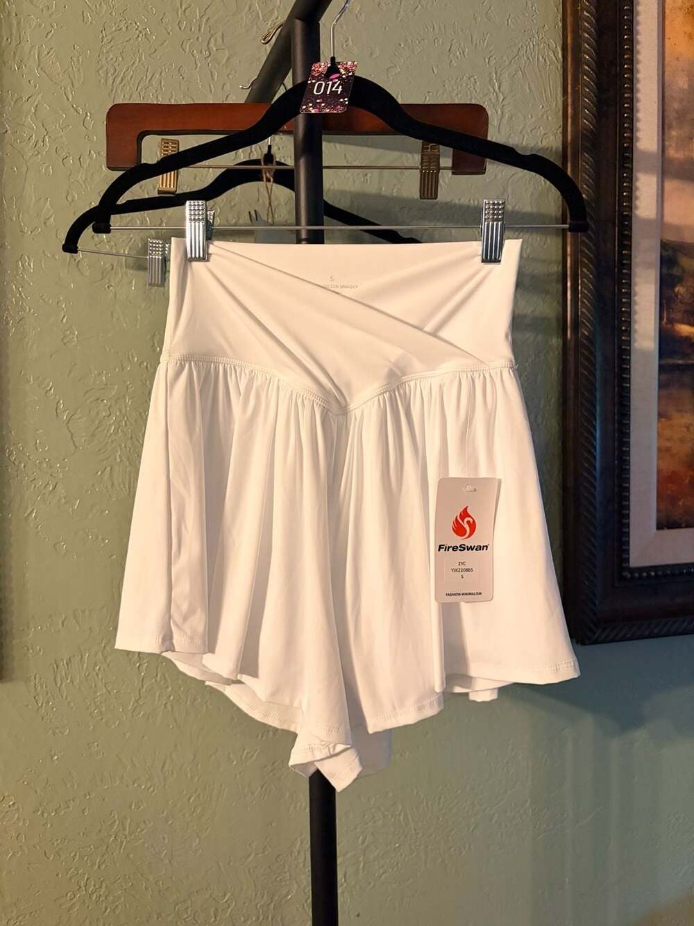 Womens Athletic Shorts 2 in 1 Flowy Crossover Running Shorts with Pockets Workou